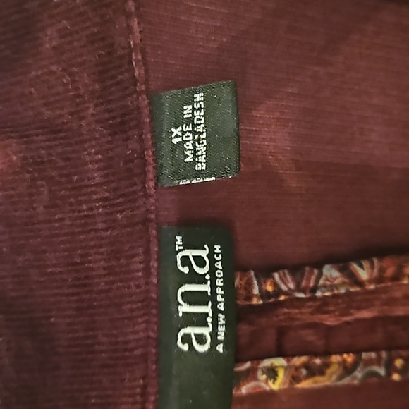a. n. a. Y2K Corduroy blazer size 1X - Picture 3 of 4